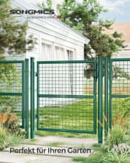 Songmics Vrtna vrata 106x6x150 cm Zelena