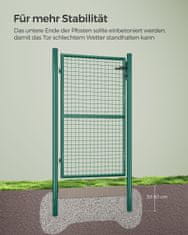 Songmics Vrtna vrata 106x150 cm Zelena