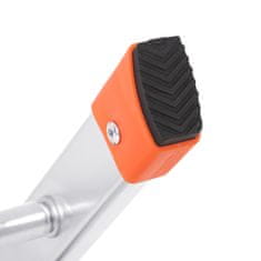 Songmics Preklopna ljestve 4 stepenice 44x835x143 cm Srebrna