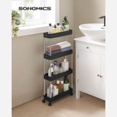 Songmics Kuhinjski kolica 40x135x86 cm Bijela