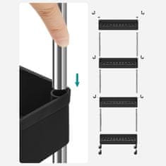 Songmics Kuhinjski kolica 40x135x86 cm Bijela