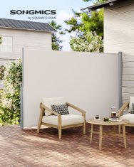 Songmics Bočni tend 160x350 cm bež
