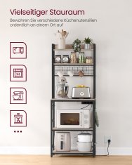 Songmics Kuhinjska polica 40x60x170 cm Greige