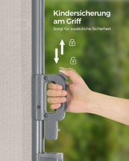 Songmics Bočni tend 160x350 cm bež