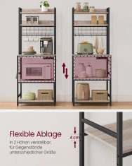 Songmics Kuhinjska polica 40x60x170 cm Greige