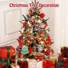 Nikcorp Božićni ukrasi Diamond Painting set za izradu 12 komada, kreativni DIY set za dijamantni vez sa šarenim kristalićima