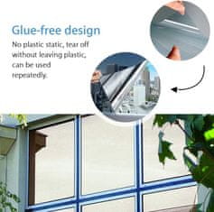 Nikcorp Folija za prozore s efektom ogledala, samoljepljiva, UV zaštita i toplinska izolacija, srebrna, 90x200 cm