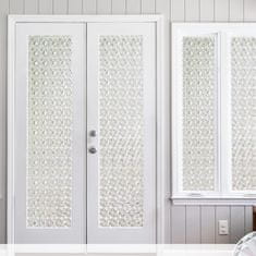 Nikcorp 3D Prozorska folija za privatnost, mat efekt dijamanta, statička zaštita od UV zračenja i sunca, 90 x 300 cm