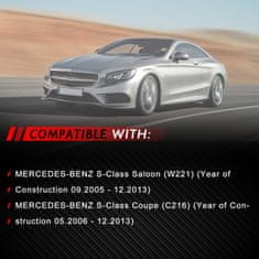 Nikcorp Zračni amortizer prednji lijevi za Mercedes S-klasa W221 i CL C216 (2006-2013), premium pneumatski ovjes, crni