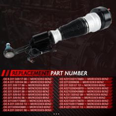 Nikcorp Zračni amortizer prednji lijevi za Mercedes S-klasa W221 i CL C216 (2006-2013), premium pneumatski ovjes, crni