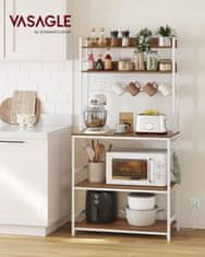 Songmics Kuhinjska polica 40x80x170 cm smeđa