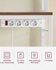 Songmics Kuhinjska polica 40x80x170 cm smeđa