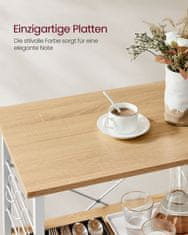 Songmics Kuhinjska polica na kotačima 40x60x89 cm smeđa