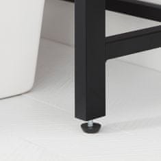 Songmics Ormarić za WC policu 64x24x171 cm smeđi