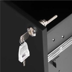 Songmics Pokretni ormarić za arhiviranje 39x45x55 cm Crni