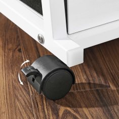 Songmics Ormarić za nakit s ogledalom pune dužine 415x37x1525 cm bijeli