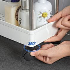 Songmics Kuhinjski kolica 40x135x86 cm Bijela