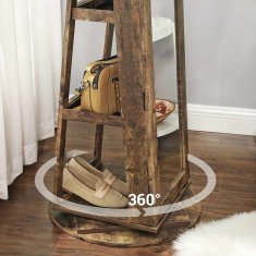 Songmics Ormarić za nakit s ogledalom pune dužine 37x95x155 cm smeđi