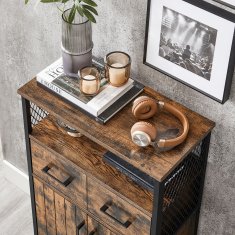 Songmics Kupaonska ormarić 60x30x108 cm smeđa