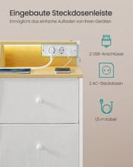 Songmics Ormarić za pohranu s 9 ladica 335x114x84 cm bijeli