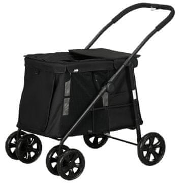 Homestar Kolica za psa 102x62x105 cm Crna
