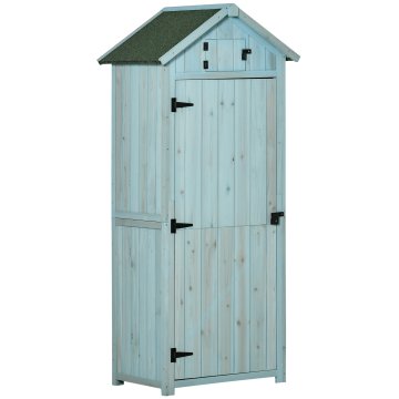 Homestar Vrtni ormar 77x54.2x179 cm plavo-zelene boje