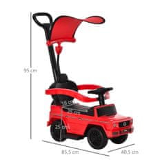 Homestar Dječji automobil na guranje s ručkom G350 855x405x95 cm Crveni