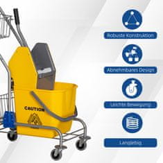 Homestar Kanta za čišćenje 73x45x95 cm Žuta