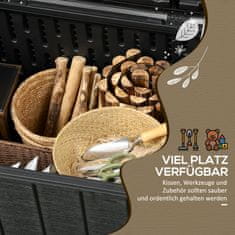 Homestar Vrtna kutija za pohranu 1224x62x645 cm crna