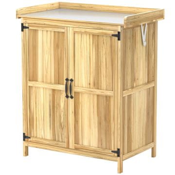 Homestar Vrtni ormar 74x43x88 cm Prirodni spremnik