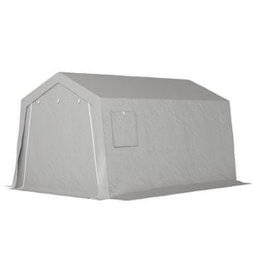 Homestar Vrtni spremnik šator 300x447x255 cm Sivi
