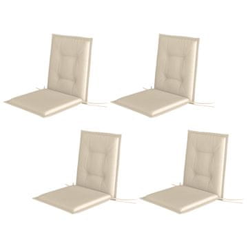 Homestar Set jastučića za sjedenje 4 komada 108x50x5 cm bež