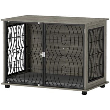Homestar Kavez za psa 100x60x735 cm Sivi