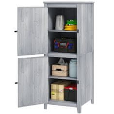 Homestar Vrtni ormar 60x60x160 cm Sivi