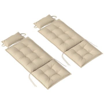Homestar Set jastuka za ležaljku 50x116x5 cm bež