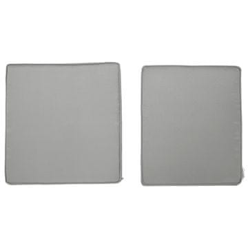 Homestar Set jastučića za sjedenje 2 komada 56x52x7 cm svijetlo siva