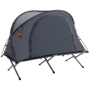 Homestar Kamperski krevet s šatorom 200x86x147 cm Sivi