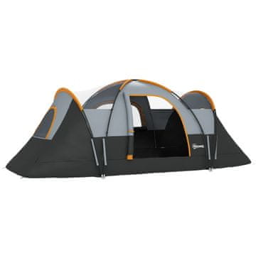 Homestar Šator za kampiranje 5-6 osoba 455x230x180 cm svijetlo siva