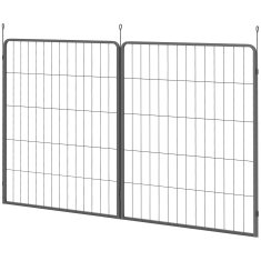 Homestar Set od 2 produžnih panela za pseću ogradu 80x100 cm Crna