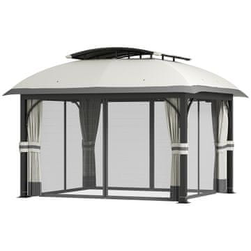 Homestar Vrtni paviljon 395x330x294 cm Sivi