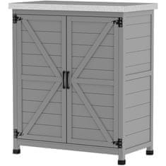 Homestar Vrtni ormar 79x43x92 cm Sivi