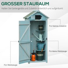 Homestar Vrtni ormar 77x54.2x179 cm plavo-zelene boje