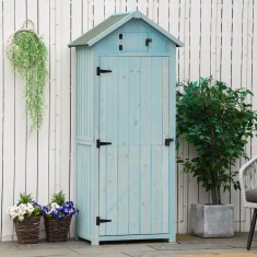 Homestar Vrtni ormar 77x54.2x179 cm plavo-zelene boje