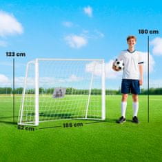 Homestar Nogometni gol 186x62x123 cm Bijeli