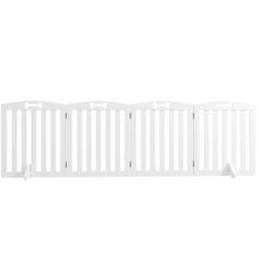 Homestar Pseća vrata s 4 panela sklopiva vrata za pse 2075x61 cm bijela