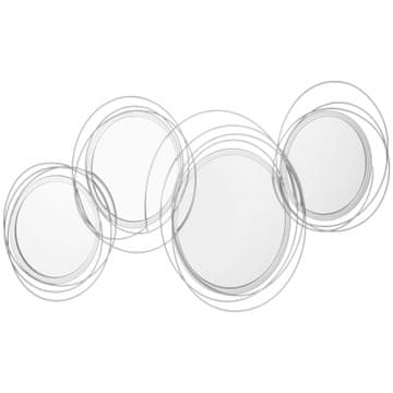 Homestar Set zidnih ogledala 3 komada 107x56x4 cm srebrni