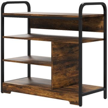 Homestar Polica za cipele 4 razine 70x30x65 cm smeđa