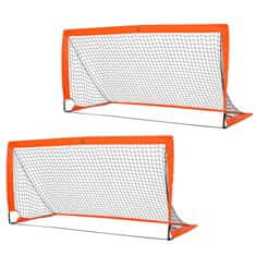 Homestar Set nogu za nogomet sklopivi mini golovi 183x90x90 cm narančasti
