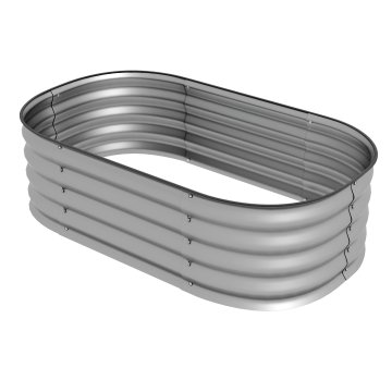 Homestar Povišeni vrtni krevet 105x62x30 cm srebrni