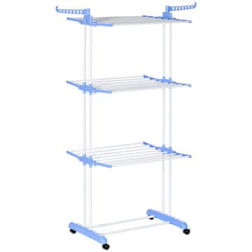 Homestar Stalak za sušenje rublja 73x64x177 cm Plavi